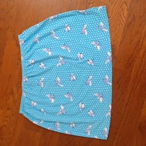 Lilly Pulitzer swim y2k cover up elastic mini skirt bumble bee